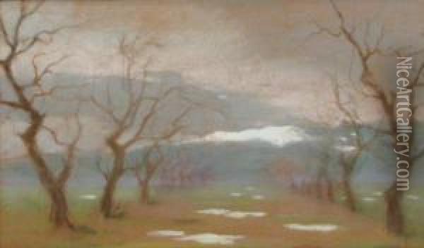 Naked Trees Oil Painting - Misu Teisanu