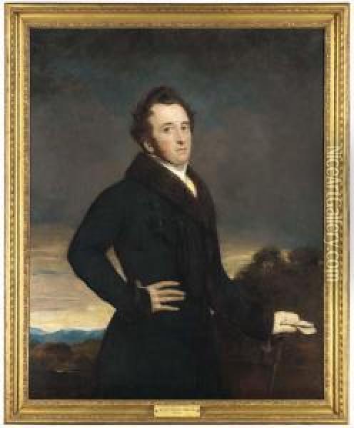 Portrait Of A Gentleman Oil Painting - Sir John Watson Gordon
