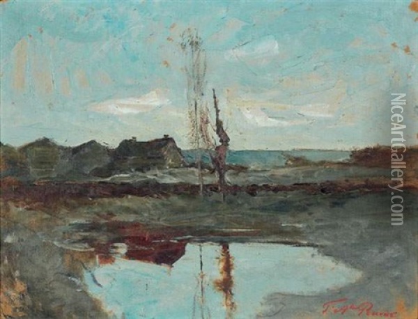 La Mare Oil Painting - Auguste Francois Ravier