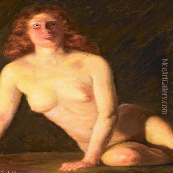 Nude Oil Painting - Laurits Regner Tuxen