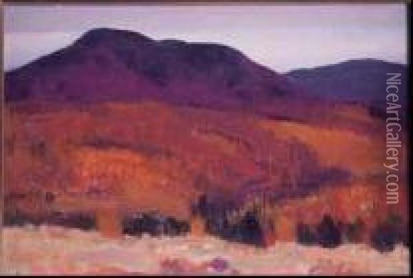 Automne Oil Painting - Clarence Alphonse Gagnon