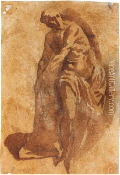 Cristo Alla Colonna Oil Painting - Alessandro Turchi