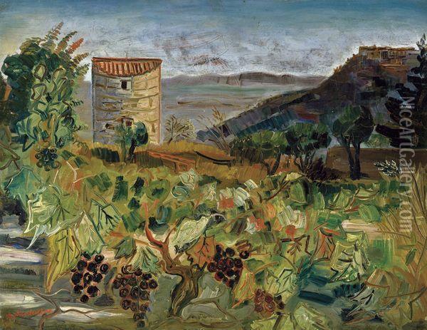 La Cadiere, Provence Oil Painting - Abraham Mintchine