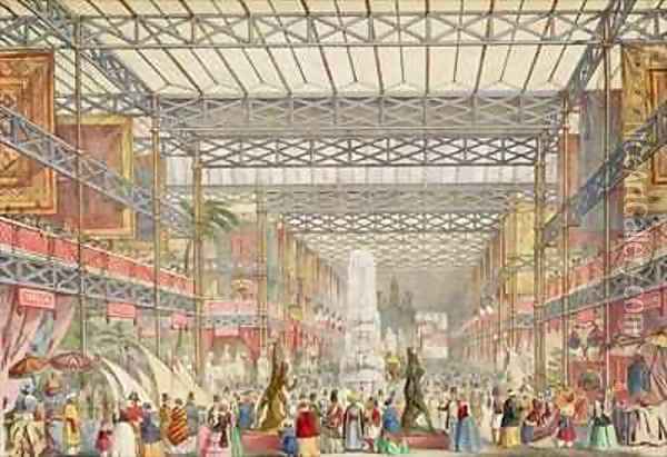 Interior of the Crystal Palace Oil Painting - Augustus Butler