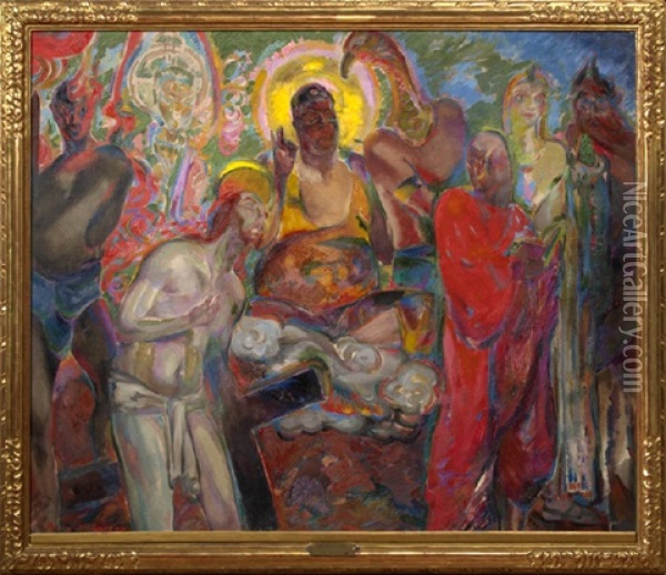 Men's Gods Oil Painting - Henry McCarter