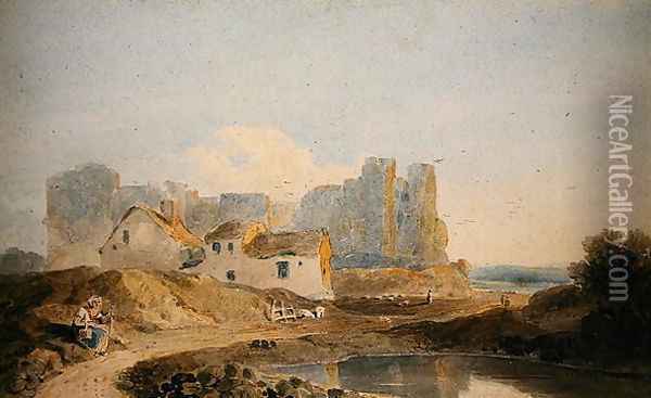 Redland Castle, 1805 Oil Painting - John Varley