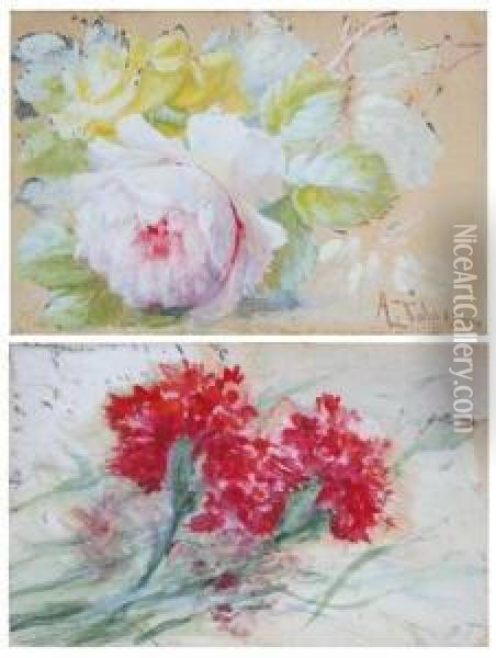 Flores Oil Painting - Aurelio Tolosa Y Alsina