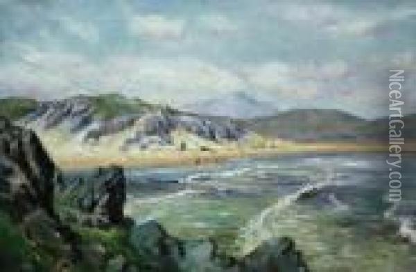 Beach Scene Oil Painting - William Trost Richards