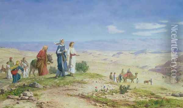 Outside Jerusalem Oil Painting - John Rogers Herbert