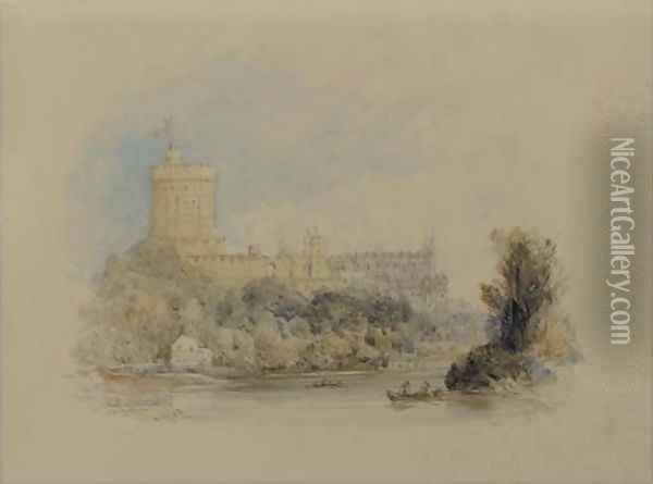 Windsor Castle Oil Painting - William Callow