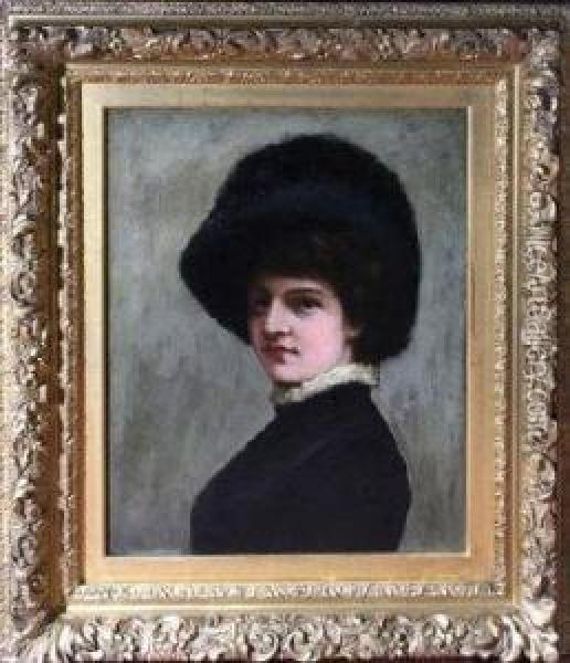 Evelyn Oil Painting - George Adolphus Storey