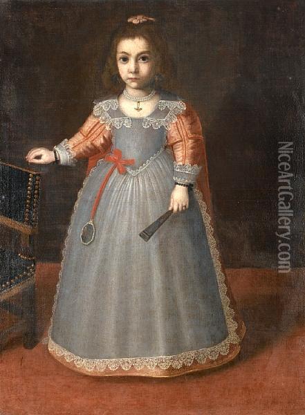 Portrait Of A Young Girl Oil Painting - Tiberio di Tito