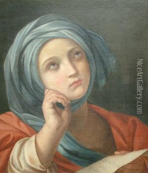 Sybilla Oil Painting - Domenico Zampieri (Domenichino)