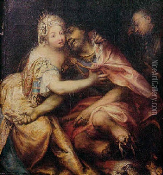 La Mort D'un Roi Oil Painting - Andrea Celesti