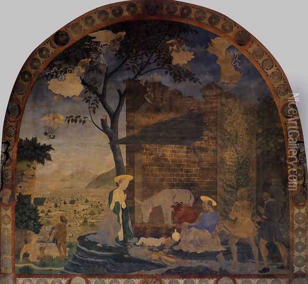 Nativity 1460-62 Oil Painting - Baldovinetti Alessio
