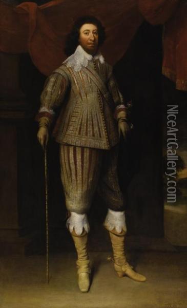 Portrait Of William Fielding, 1st Earl Of Denbigh Oil Painting - Balthasar Gerbier D'Ouvilly