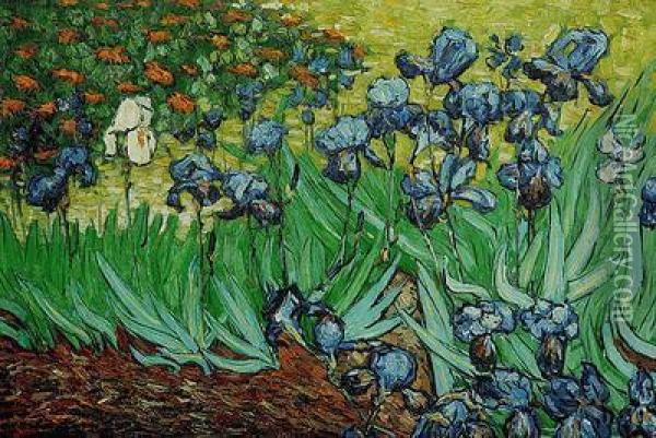 Irises Oil Painting - Vincent Van Gogh