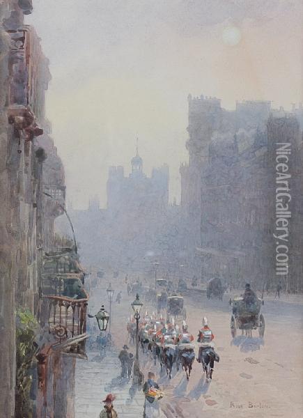 St. James's Street Looking Towards St. James'spalace Oil Painting - Rose Barton