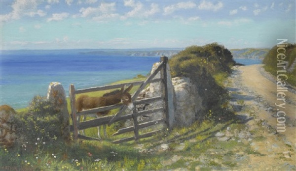 Sunday Oil Painting - Arthur Hughes
