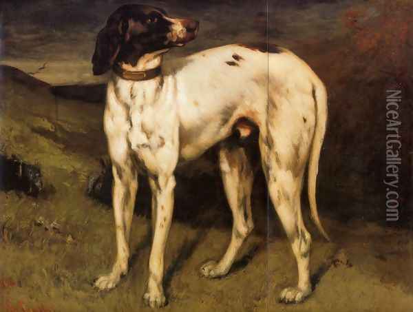 A Dog from Ornans Oil Painting - Gustave Courbet