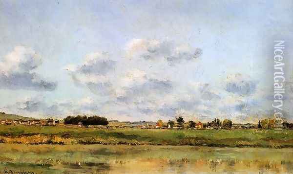 Banks Of The Loing Oil Painting - Charles-Francois Daubigny