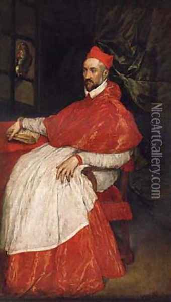 Portrait of Charles de Guise, cardinal of Lorraine, archbishop of Reims Oil Painting - El Greco (Domenikos Theotokopoulos)