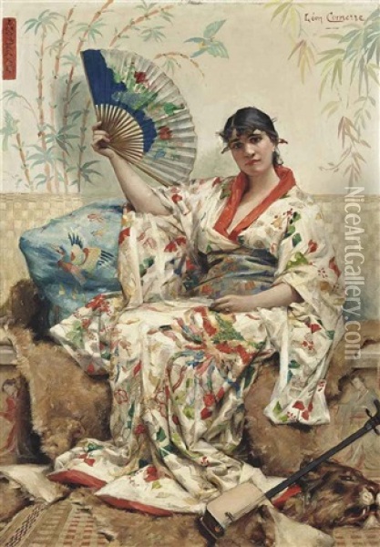 La Japonaise Oil Painting - Leon Francois Comerre
