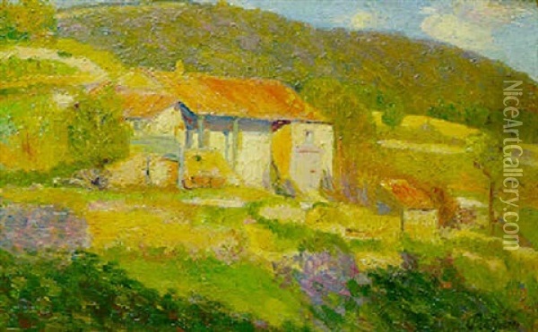 Paysage Rural Oil Painting - Hippolyte Petitjean