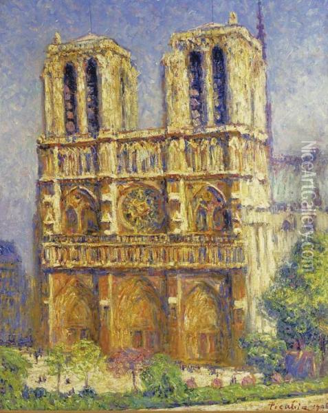 Notre Dame Oil Painting - Francis Picabia