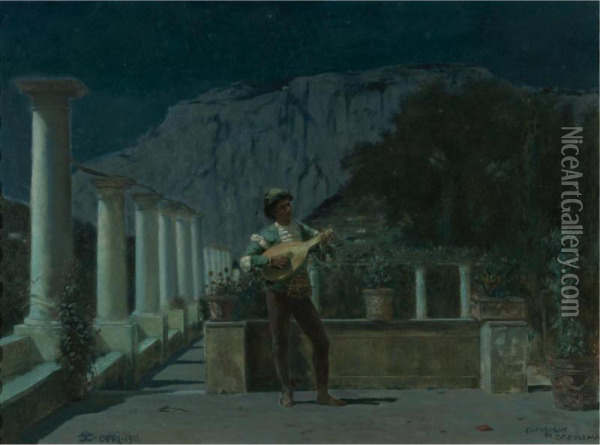 Capri Oil Painting - Charles Caryl Coleman