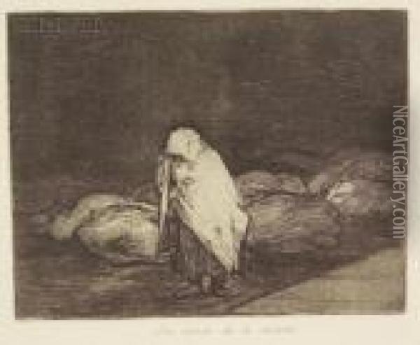 Las Camas De La Muerte Oil Painting - Francisco De Goya y Lucientes