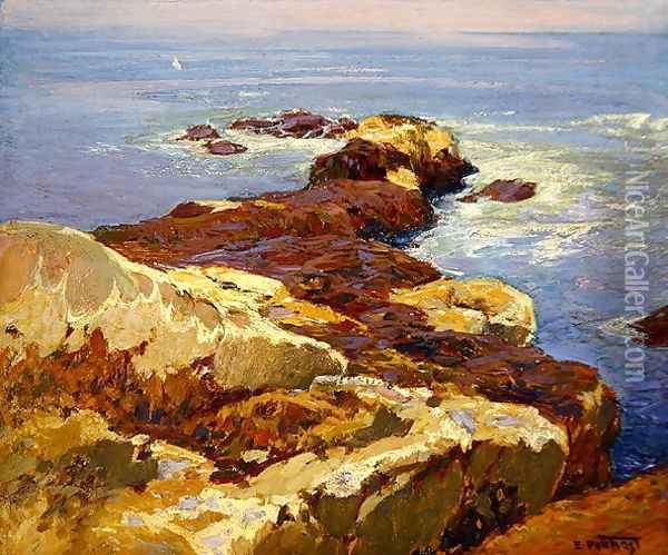 Rocks and Sea Oil Painting - Edward Henry Potthast