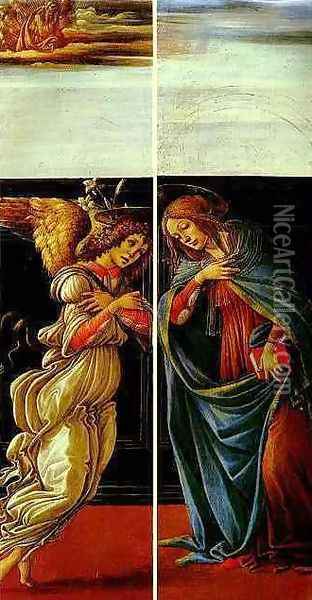 The Annunciation Oil Painting - Sandro Botticelli
