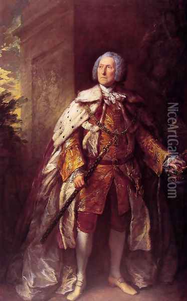 John, fourth Duke of Argyll Oil Painting - Thomas Gainsborough