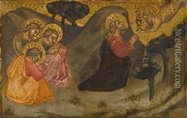 The Agony In The Garden Oil Painting - Spinello Aretino
