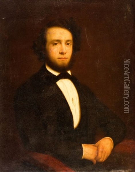 Portrait Of Dr. James R. Chilton Oil Painting - Charles Loring Elliott