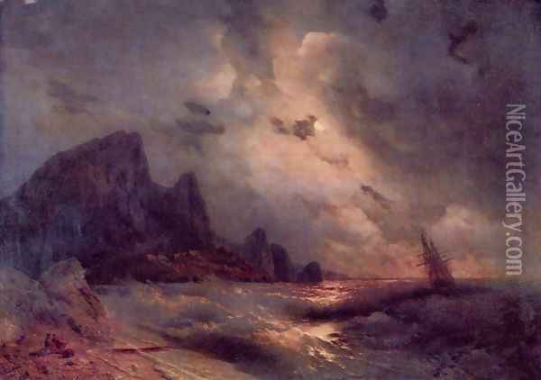 Die See Oil Painting - Ivan Konstantinovich Aivazovsky