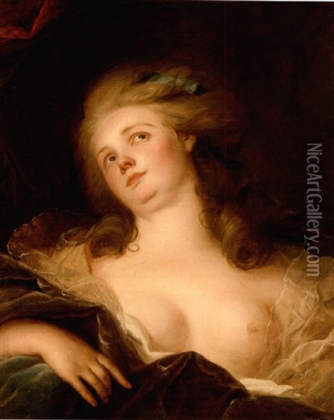A Young Lady Reclining Oil Painting - Johann Ernst Heinsius