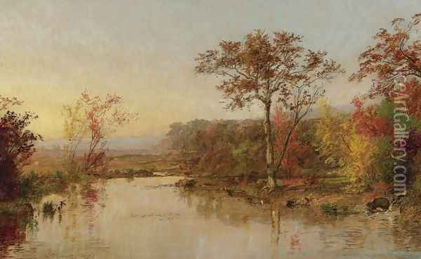 On the Susquehanna 2 Oil Painting - Jasper Francis Cropsey