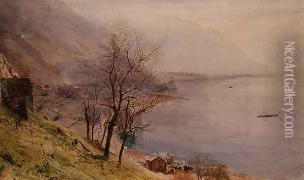 Above Montreux Oil Painting - John William Inchbold