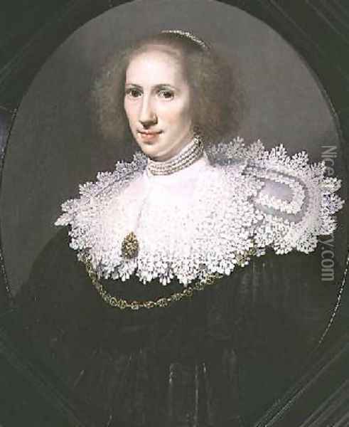 Amalia van Solms 1602-75 2 Oil Painting - Michiel Jansz. van Miereveld