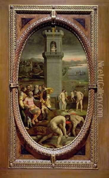 Danae, 1572 Oil Painting - Bartolomeo di Mariano Traballesi