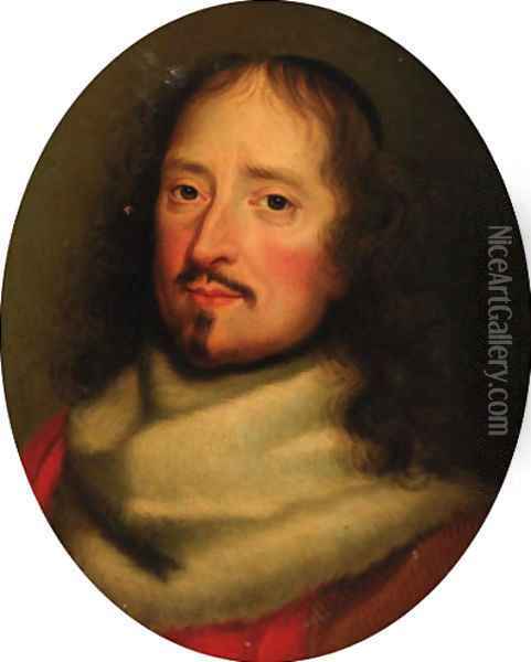 Portrait of Guillaume de Lamoignon Oil Painting - Robert Nanteuil
