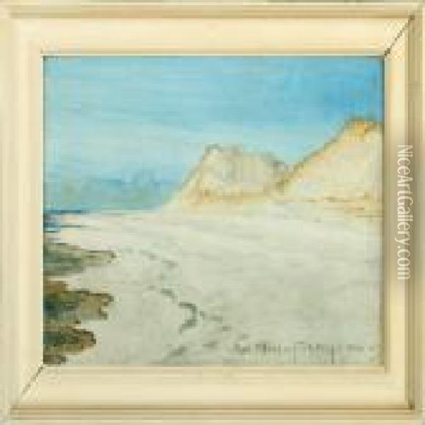 Coastal Scenery From Fanoe Oil Painting - Carl Johan Forsberg