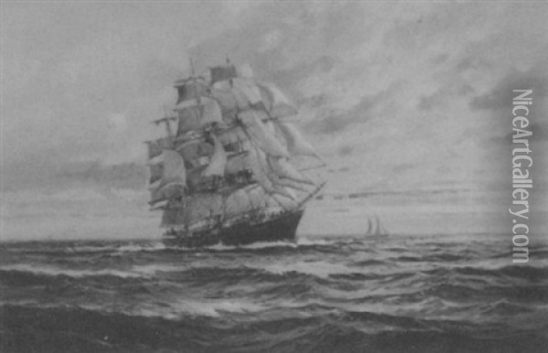 Clipper Ship Oil Painting - William Knox