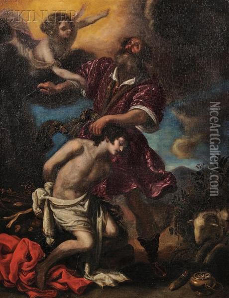 The Sacrifice Of Isaac Oil Painting - Francesco Bianchi Bonavita
