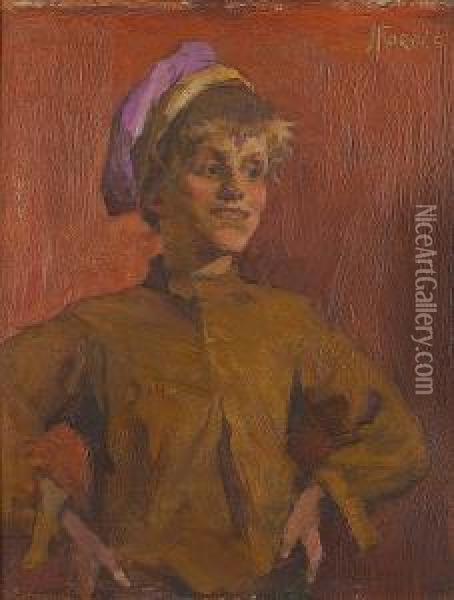 Joe: Portait Of A Young Boy Oil Painting - Elizabeth A.Stanhope Forbes