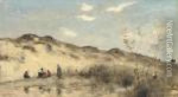 La Dune De Dunkerque Oil Painting - Jean-Baptiste-Camille Corot