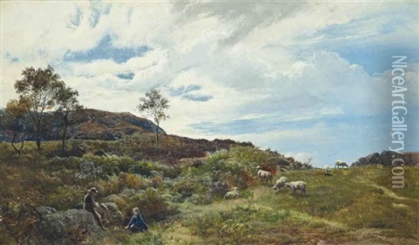 The Shepherd's Rest Oil Painting - Sidney Richard Percy
