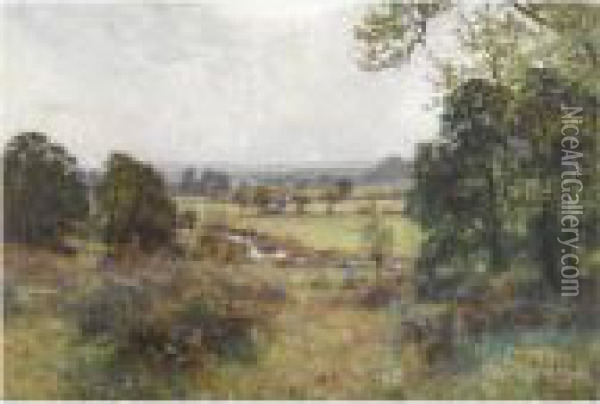 Blackmore Vale, Dorset Oil Painting - Henry John Yeend King